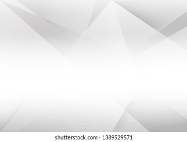 White and grey background. Corporate technology modern design. Pattern style geometric. Abstract modern background used about technology or product presentation backdrop. Vector. Illustration.