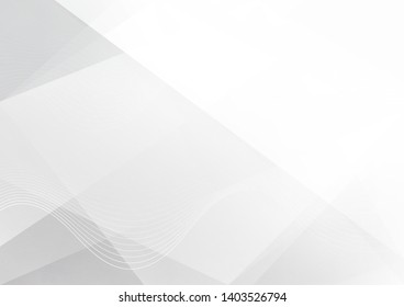 White and grey background. Corporate technology modern design. Pattern style geometric. Abstract modern background used about technology or product presentation backdrop. Vector. Illustration.