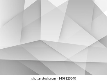 White and grey background. Corporate technology modern design. Pattern style geometric. Abstract modern background used about technology or product presentation backdrop. Vector. Illustration.