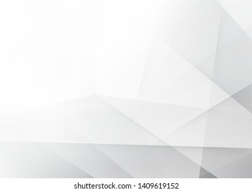 White and grey background. Corporate technology modern design. Pattern style geometric. Abstract modern background used about technology or product presentation backdrop. Vector. Illustration.