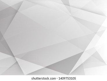 White and grey background. Corporate technology modern design. Pattern style geometric. Abstract modern background used about technology or product presentation backdrop. Vector. Illustration.