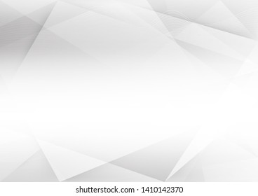 White and grey background. Corporate technology modern design. Pattern style geometric. Abstract modern background used about technology or product presentation backdrop. Vector. Illustration.