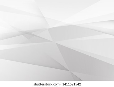 White and grey background. Corporate technology modern design. Pattern style geometric. Abstract modern background used about technology or product presentation backdrop. Vector. Illustration.