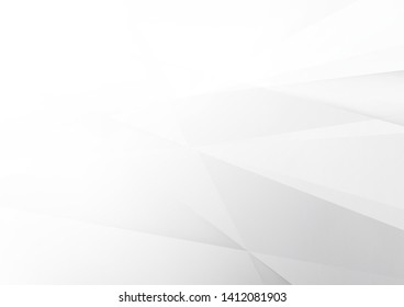 White and grey background. Corporate technology modern design. Pattern style geometric. Abstract modern background used about technology or product presentation backdrop. Vector. Illustration.