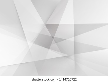 White and grey background. Corporate technology modern design. Pattern style geometric. Abstract modern background used about technology or product presentation backdrop. Vector. Illustration.