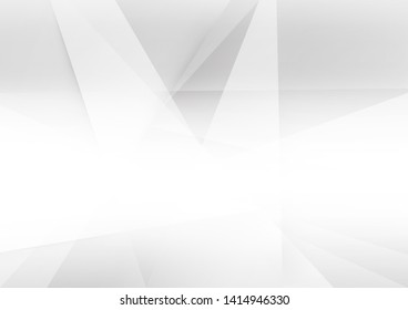 White and grey background. Corporate technology modern design. Pattern style geometric. Abstract modern background used about technology or product presentation backdrop. Vector. Illustration.