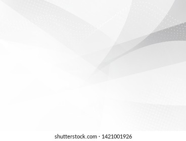 White and grey background. Corporate technology modern design. Pattern style geometric. Abstract modern background used about technology or product presentation backdrop. Vector. Illustration.