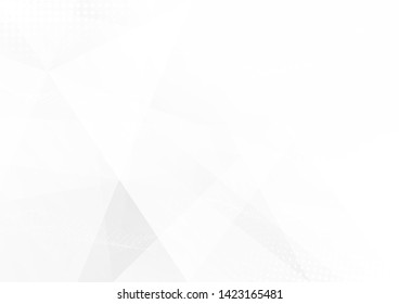 White and grey background. Corporate technology modern design. Pattern style geometric. Abstract modern background used about technology or product presentation backdrop. Vector. Illustration.