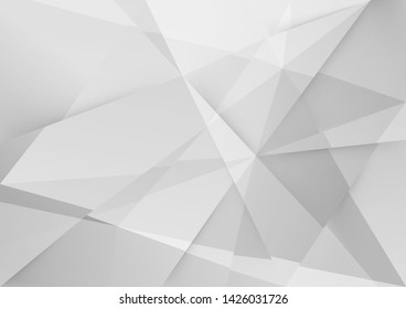 White and grey background. Corporate technology modern design. Pattern style geometric. Abstract modern background used about technology or product presentation backdrop. Vector. Illustration.