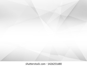 White and grey background. Corporate technology modern design. Pattern style geometric. Abstract modern background used about technology or product presentation backdrop. Vector. Illustration.