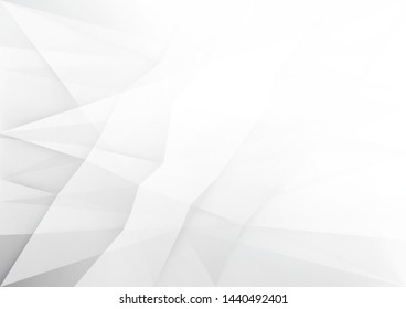 White and grey background. Corporate technology modern design. Pattern style geometric. Abstract modern background used about technology or product presentation backdrop. Vector. Illustration.