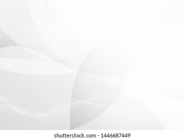 White and grey background. Corporate technology modern design. Pattern style geometric. Abstract modern background used about technology or product presentation backdrop. Vector. Illustration.