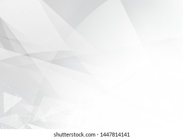 White and grey background. Corporate technology modern design. Pattern style geometric. Abstract modern background used about technology or product presentation backdrop. Vector. Illustration.