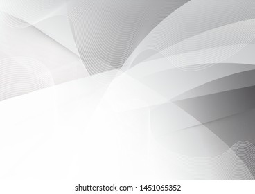 White and grey background. Corporate technology modern design. Pattern style geometric. Abstract modern background used about technology or product presentation backdrop. Vector. Illustration.