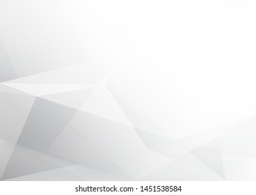 White and grey background. Corporate technology modern design. Pattern style geometric. Abstract modern background used about technology or product presentation backdrop. Vector. Illustration.