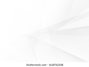 White and grey background. Corporate technology modern design. Pattern style geometric. Abstract modern background used about technology or product presentation backdrop. Vector illustration.