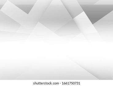 White and grey background. Corporate technology modern design. Pattern style geometric. Abstract modern background used about technology or product presentation backdrop. Vector illustration.