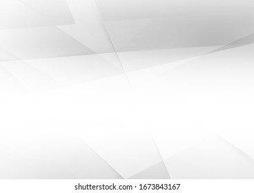 White and grey background. Corporate technology modern design. Pattern style geometric. Abstract modern background used about technology or product presentation backdrop. Vector illustration.