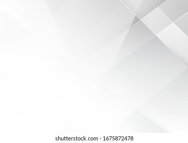 Fondo blanco y gris. Diseño moderno de tecnología corporativa. Estilo geométrico de patrón. Resumen de los antecedentes modernos utilizados sobre la tecnología o el fondo de presentación de productos. Ilustración vectorial.