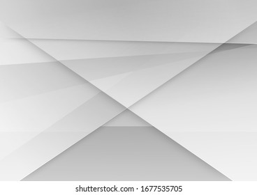 Fondo blanco y gris. Diseño moderno de tecnología corporativa. Estilo geométrico de patrón. Resumen de los antecedentes modernos utilizados sobre la tecnología o el fondo de presentación de productos. Ilustración vectorial.