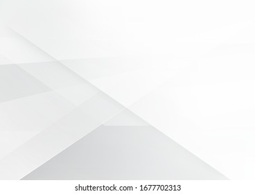 White and grey background. Corporate technology modern design. Pattern style geometric. Abstract modern background used about technology or product presentation backdrop. Vector illustration.