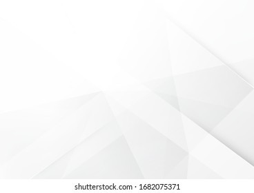 White and grey background. Corporate technology modern design. Pattern style geometric. Abstract modern background used about technology or product presentation backdrop. Vector illustration.