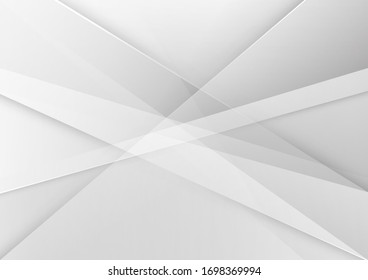 White and grey background. Corporate technology modern design. Pattern style geometric. Abstract modern background used about technology or product presentation backdrop. Vector illustration.