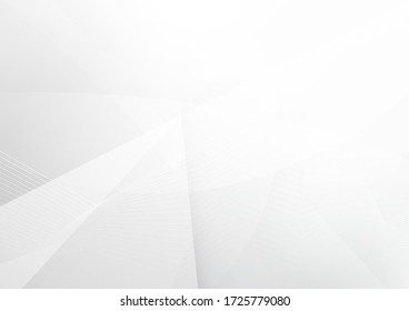 Weiß und grau. Unternehmenstechnologie, modernes Design. Muster geometrisch. Abstrakter moderner Hintergrund für Technologie oder Produktpräsentation. Vector-Abbildung.
