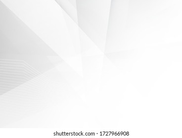 Fondo blanco y gris. Diseño moderno de tecnología corporativa. Estilo geométrico del patrón. Resumen del fondo moderno utilizado sobre la tecnología o el fondo de presentación de productos. Ilustración vectorial.