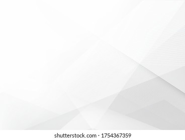 White and grey background. Corporate technology modern design. Pattern style geometric. Abstract modern background used about technology or product presentation backdrop. Vector illustration.