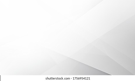 White and grey background. Corporate technology modern design. Pattern style geometric. Abstract modern background used about technology or product presentation backdrop. Vector illustration.