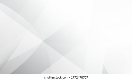 Weißer und grauer Hintergrund. Unternehmenstechnologie, modernes Design. Geometrischer Musterstil. Abstrakter, moderner Hintergrund für Technologie oder Produktpräsentation. Vektorgrafik.