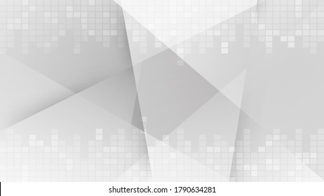 Fondo blanco y gris. Diseño moderno de tecnología corporativa. Estilo geométrico del patrón. Resumen del fondo moderno utilizado sobre la tecnología o el fondo de presentación de productos. Ilustración vectorial.