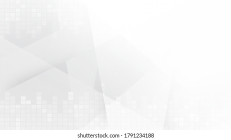 Fondo blanco y gris. Diseño moderno de tecnología corporativa. Estilo geométrico del patrón. Resumen del fondo moderno utilizado sobre la tecnología o el fondo de presentación de productos. Ilustración vectorial.