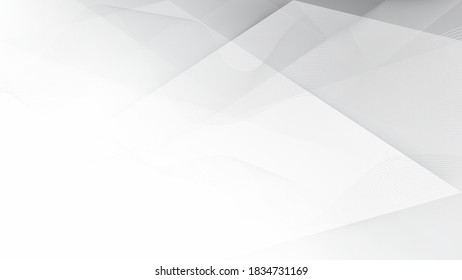 White and grey background. Corporate technology modern design. Pattern style geometric. Abstract modern background used about technology or product presentation backdrop. Vector illustration.