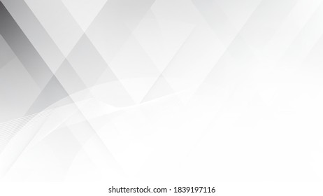 Fondo blanco y gris. Diseño moderno de tecnología corporativa. Estilo geométrico del patrón. Resumen del fondo moderno utilizado sobre la tecnología o el fondo de presentación de productos. Ilustración vectorial.