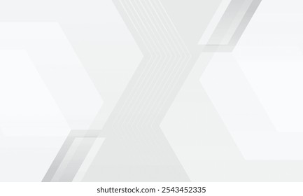 White Grey Background Design Banner Poster