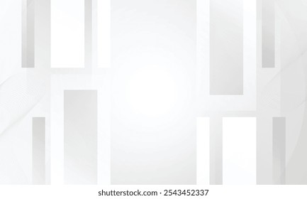 White Grey Background Design Banner Poster