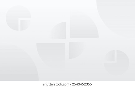 White Grey Background Design Banner Poster