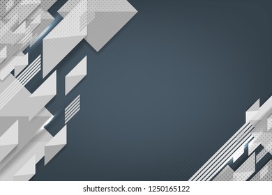 white and grey background with dotted geometric texture for web layout, advertising, media and presentation concepts, vector illustration