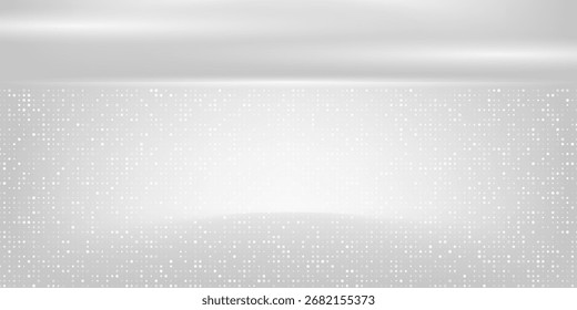 Fundo cinza branco. Prateleira 3D mínima. Quarto em 3d. Para fundo,papel de parede,fundo. Espaço para texto. Ilustração vetorial.