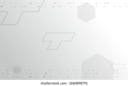 white grey background, random minimalist abstract illustration vector for logo, card, banner, web and printing.