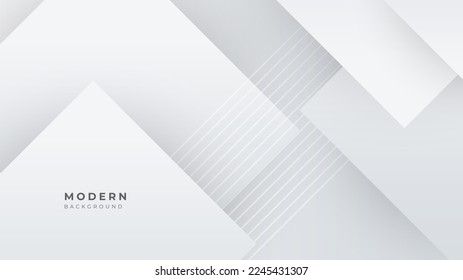 Fondo blanco y gris. concepto de diseño espacial. Diseño web decorativo o afiche, pancarta.