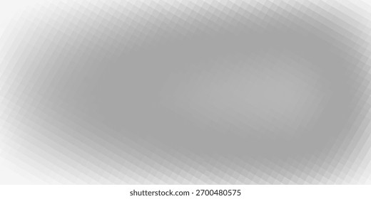 White Grey Background of Squares.  Banner for your design. Geometric style. Mosaic grid. Abstract squares background. Pixel mesh.