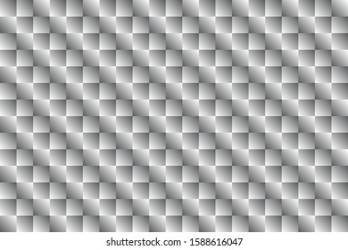 White grey background of squares, simple monochrome wave mosaic template for your design
