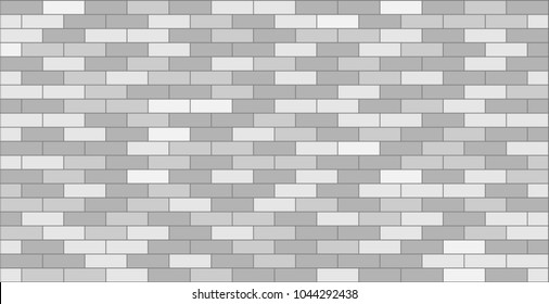 White grey brick wall texture background in graphic design with copy space for text.