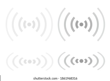 Círculos blancos y grises. vector