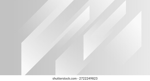 Vector de fondo abstracto de curva circular blanco y gris para presentación. Antecedentes y concepto abstracto.