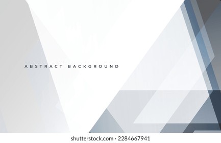 Fondo abstracto geométrico blanco y gris. Diseño de fondo blanco abstracto y moderno. Ilustración del vector