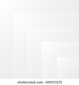 White and grey geometric abstract background vector Illustration.